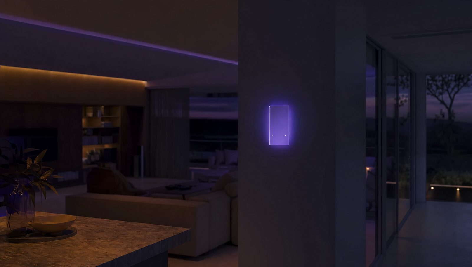 A smart home controlled from one glowing interface